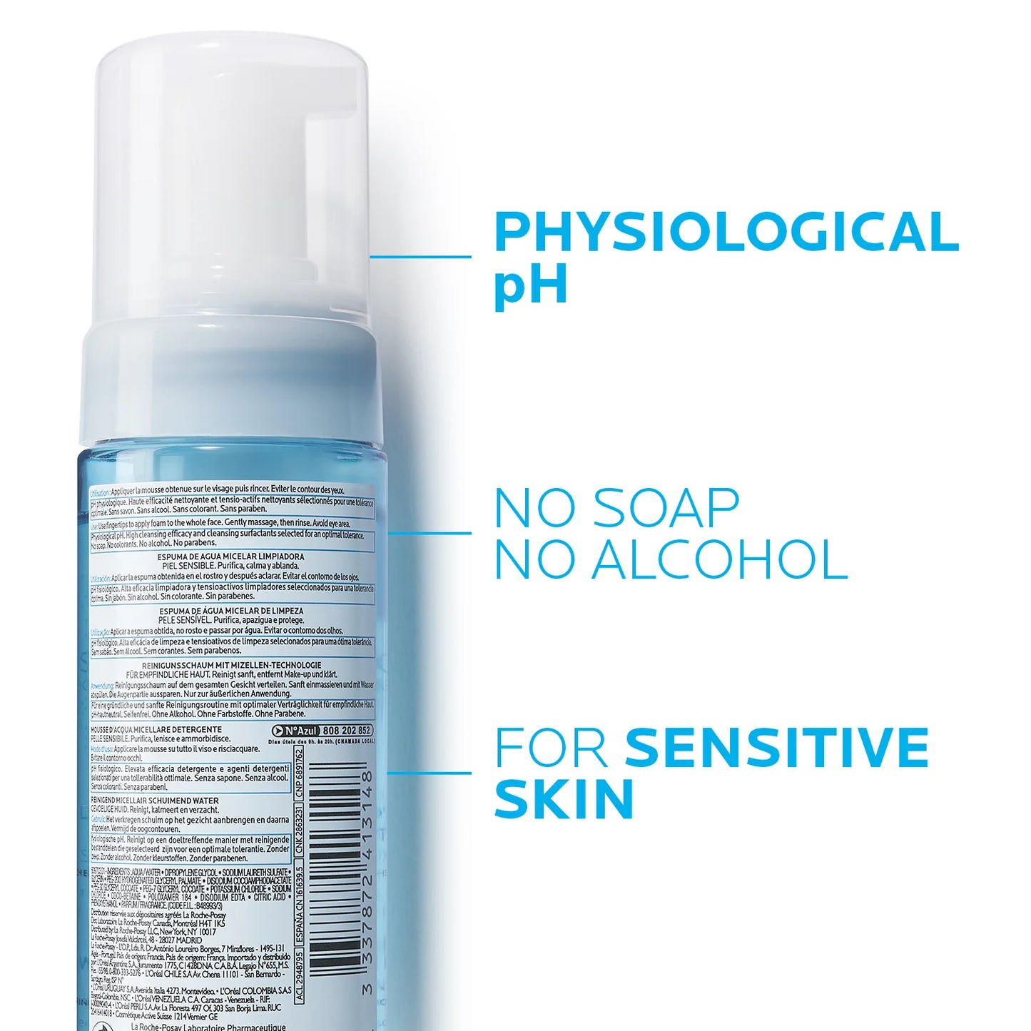 La Roche-Posay Toleriane Foaming Water Cleanser Sensitive Skin