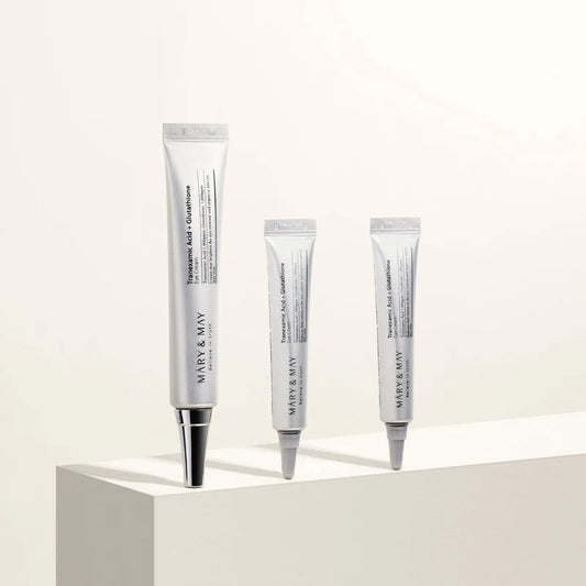 Mary & May Tranexamic Acid + Glutathione Eye Cream set and 2 free mini size