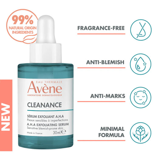 Avène Cleanance Exfoliating Aha Serum 30ml