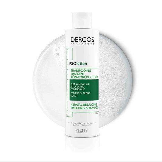 Dercos Psolution Shampoo with 5% Urea for Dry Itchy Scalp 200ml