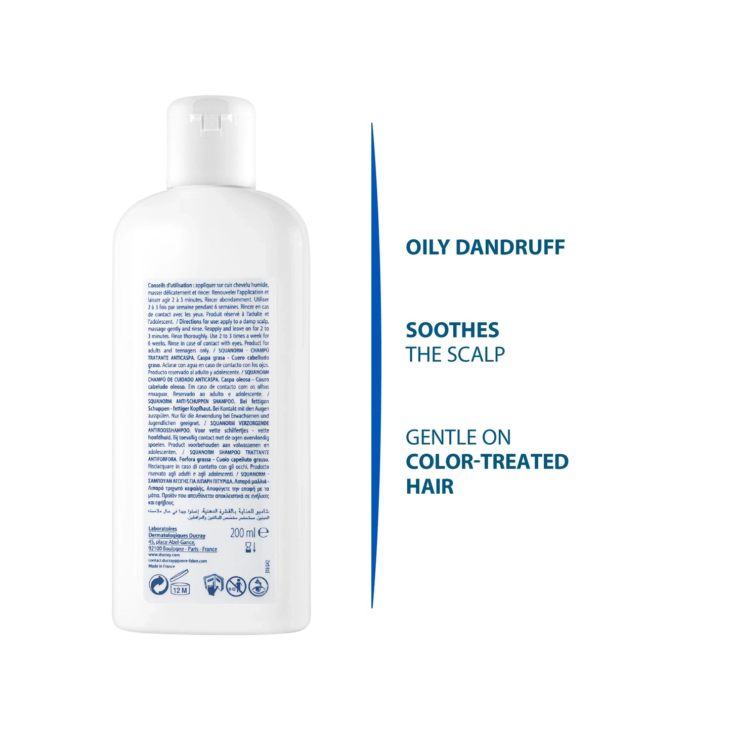 DUCRAY Squanorm Anti-Dandruff Treatment Shampoo - Oily Dandruff