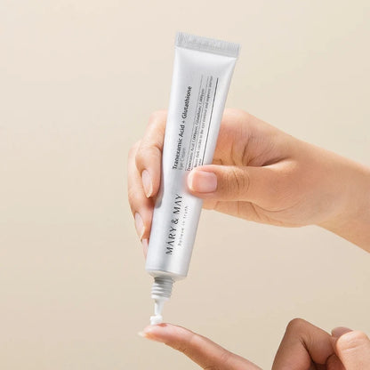 Mary & May Tranexamic Acid + Glutathione Eye Cream set and 2 free mini size
