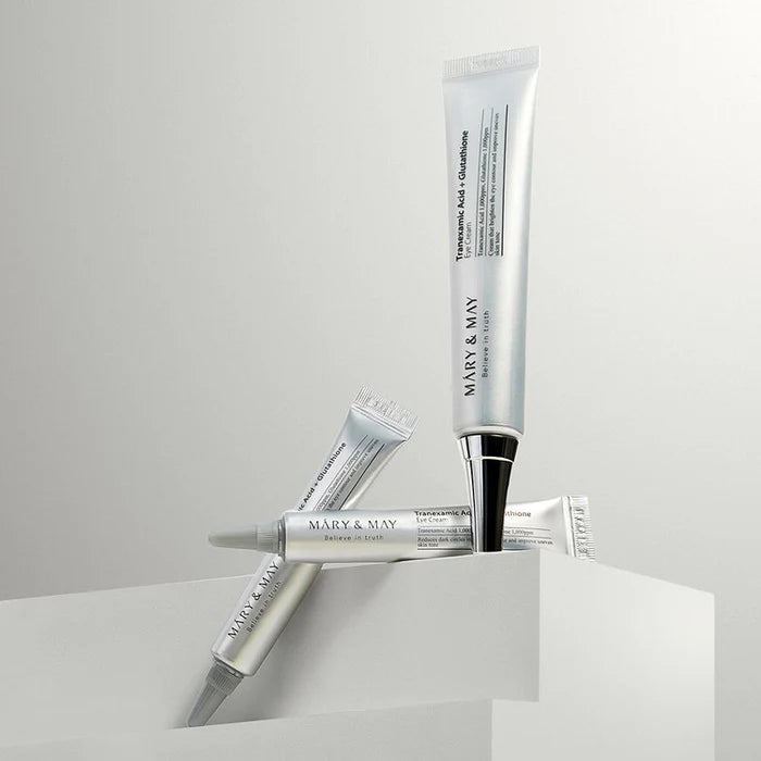 Mary & May Tranexamic Acid + Glutathione Eye Cream set and 2 free mini size