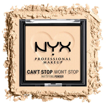 NYX CAN'T STOP WONT STOP Mattifying Compact Powder