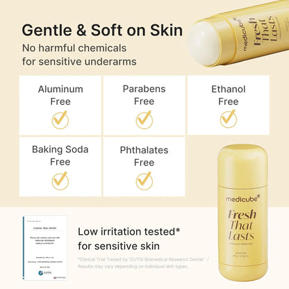 The Medicube Fresh That Lasts Vanilla &amp; Pistachio Deodorant Stick