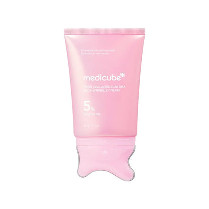 The Medicube PDRN Collagen Gua Sha Neck Wrinkle Cream