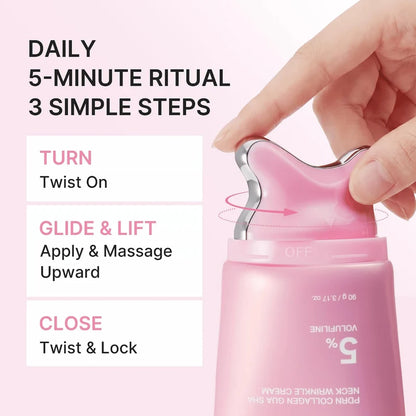The Medicube PDRN Collagen Gua Sha Neck Wrinkle Cream
