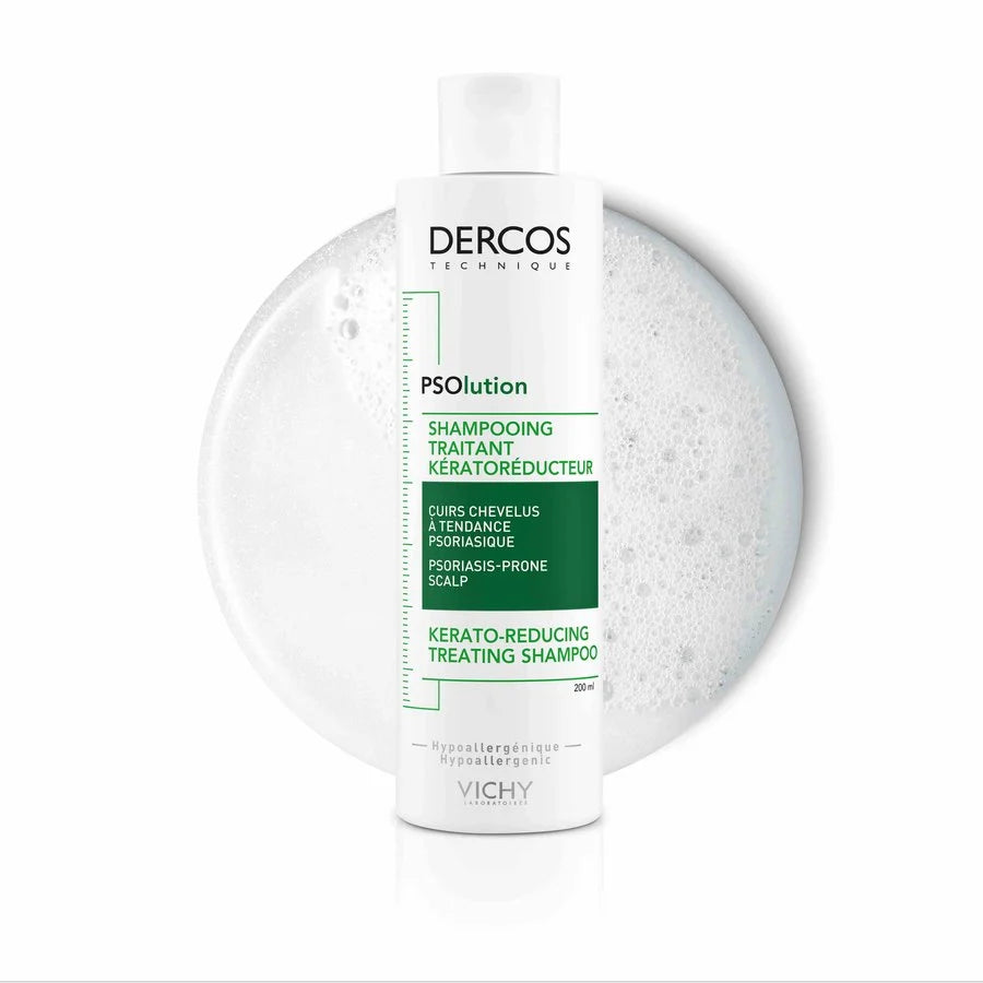 Dercos Psolution Shampoo with 5% Urea for Dry Itchy Scalp  200ml